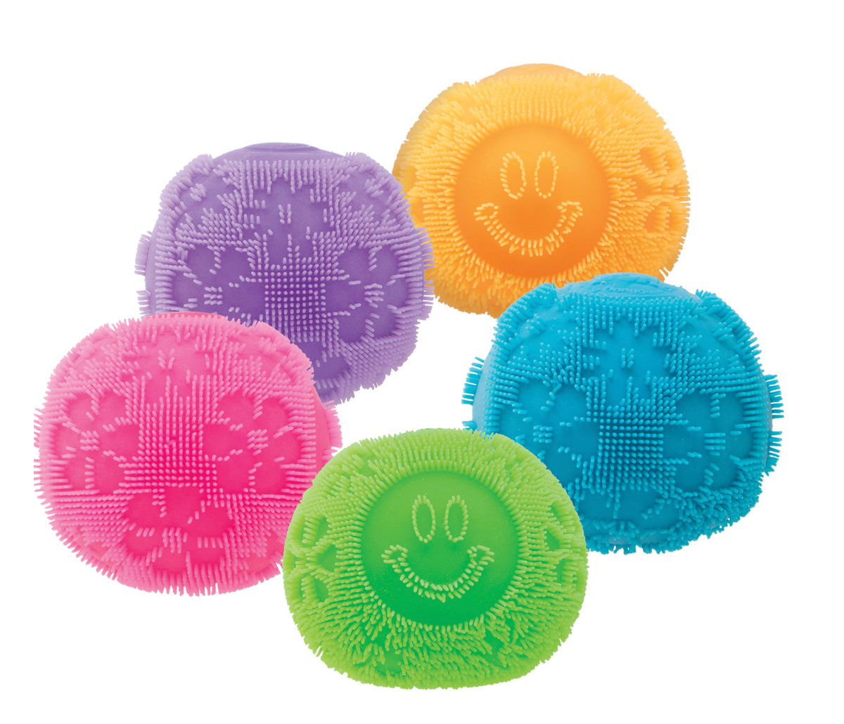 NeeDoh Fuzz Ball Flower Power - Velvet Squish Fidget Toy