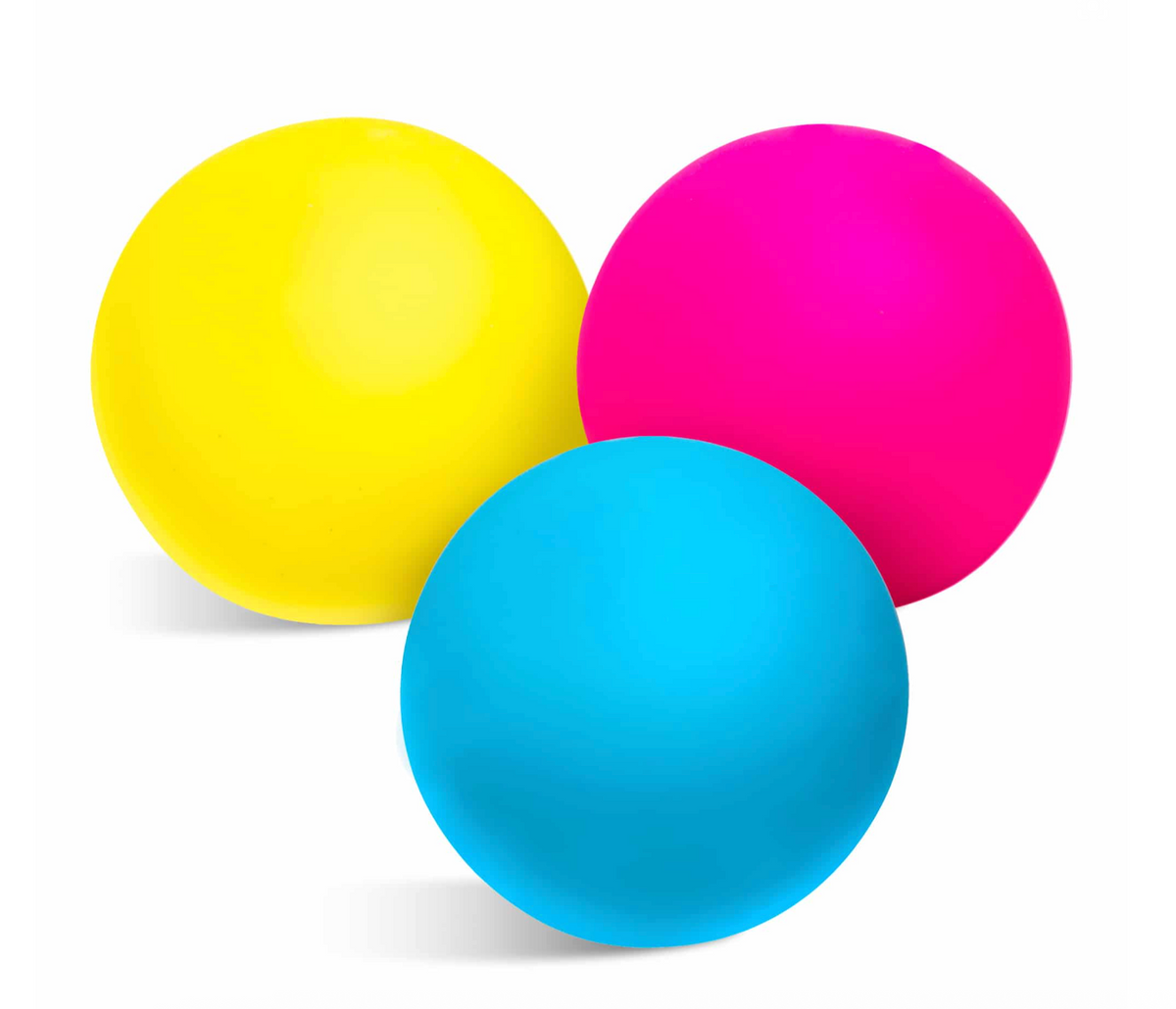 Hand squeezing NeeDoh Color Changing Groovy Glob showing inner color bleeding through outer skin for two-tone color reveal effect
