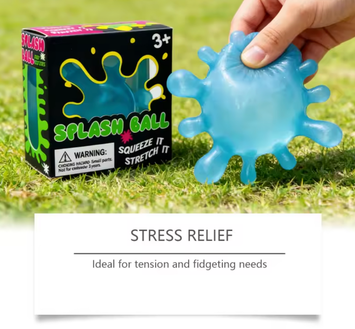 NeeDoh SplootSplat box packaging by Schylling sensory fidget squeeze toy